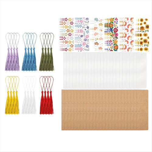 DIY Λευκά Καλύμματα Σελιδοδεικτών από Χαρτί Kraft για Σελιδοδείκτες A