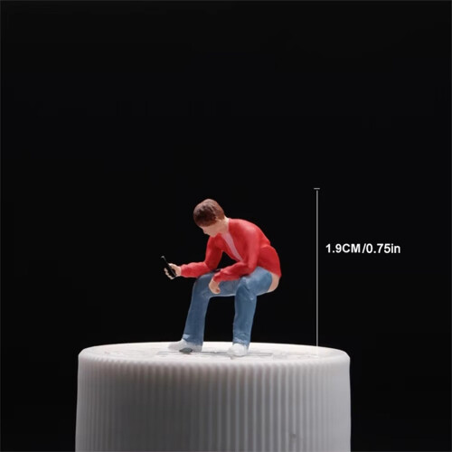 1/64 Scale Crouching Man Model for Architectural Car Scenes 2