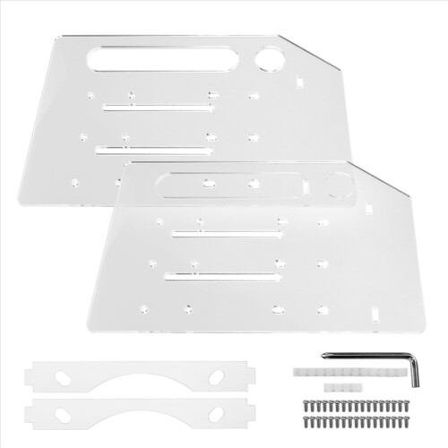 3.5 Inch Desktop Hard Disk Rack Transparent Acrylic 3 layer 2