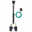 Kit de arnés de relé de conector de cableado de remolque de 4 pines para 1