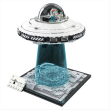 Stavebnica UFO s kockami, loďou, kozmickou loďou, montážou ornamentov, puzzle, budovaním...