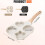 Non-Stick Egg Frying Pan, Multi-Shape Breakfast Pan, White 4