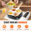 Non-Stick Egg Frying Pan, Multi-Shape Breakfast Pan, White 6