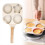 Non-Stick Egg Frying Pan, Multi-Shape Breakfast Pan, White 3