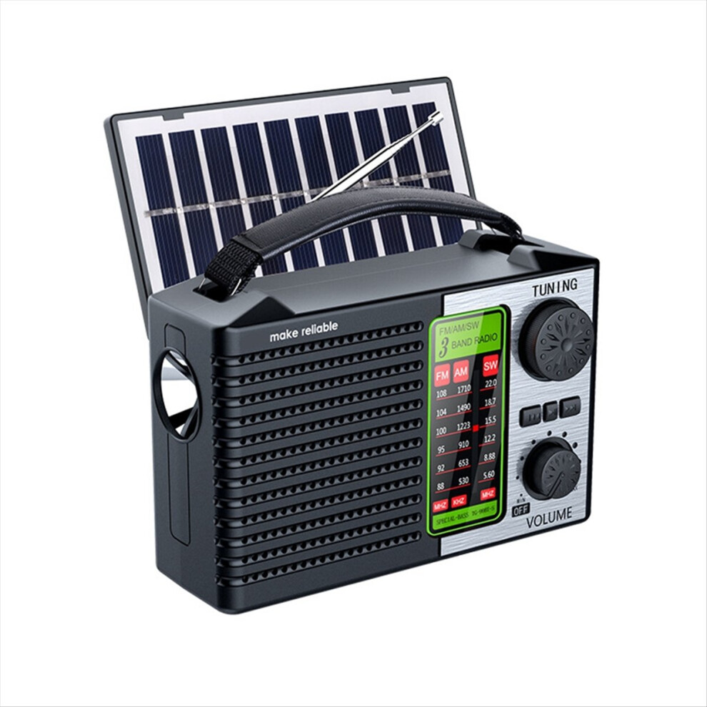 Portable Am Fm Sw Radio With Flashlight & Bt Speaker Emergency Radio 4713866795749