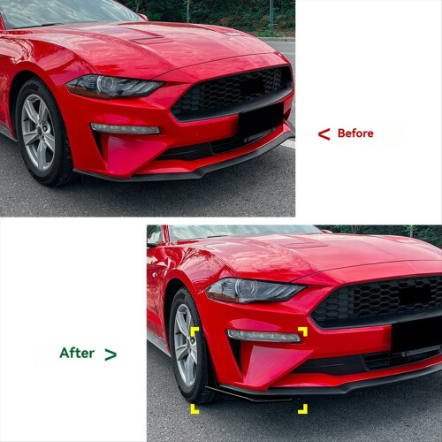Splittere pentru bară: lip spoiler, spoiler de colț, aripioară – negru 1