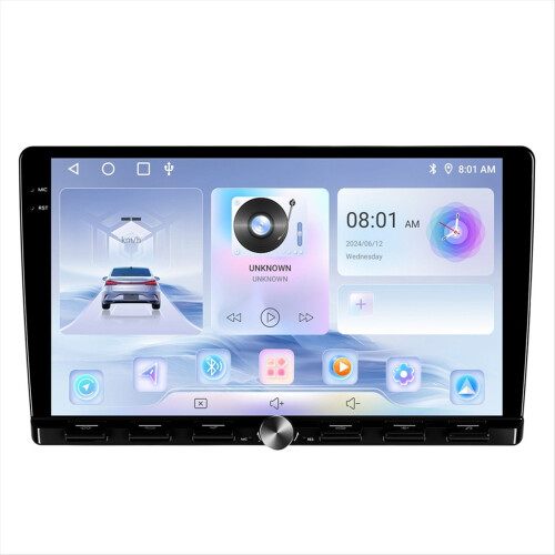 Til Android 15 bilradio 9 tommer 2DIN multimedieafspiller 2 GB RAM + 64 GB ROM