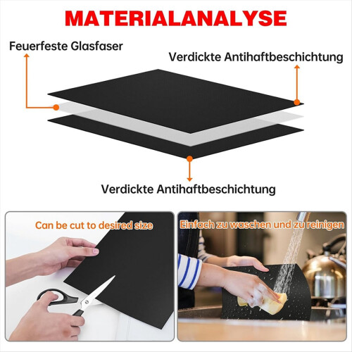 BBQ Grill Mat, Non-Stick Grill Mats, Reusable Baking Paper 1