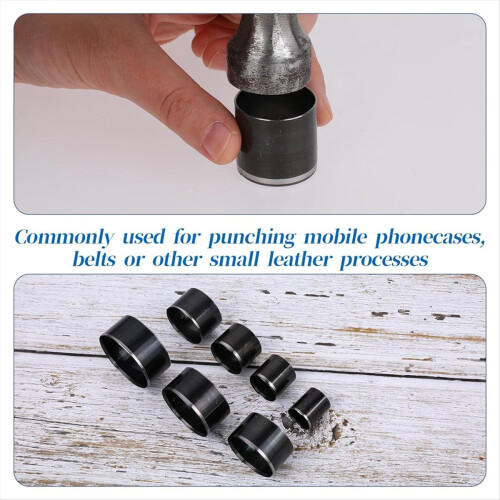 8 Sizes Hole Punch Set Circle Cutter Tool Set Round Hole Punch 1
