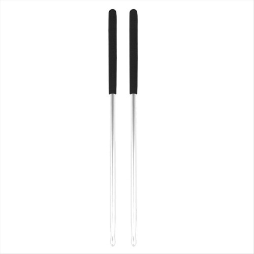 1 par trommestikker af aluminiumlegering, percussion-tilbehør, sølv 1