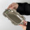 Embossed Stainless Steel Tray Serving Platter for Dining Table Decor 6