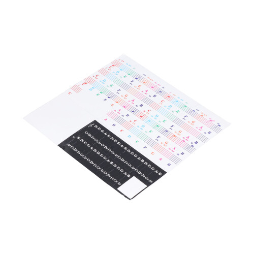 Piano Keyboard Sticker Label Removable Large Note 2