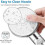 Shower Head, High Pressure Shower Head with 5 Modes with Pause Switch On/stop - Silver 4