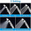Shower Head, High Pressure Shower Head with 5 Modes with Pause Switch On/stop - Silver 3