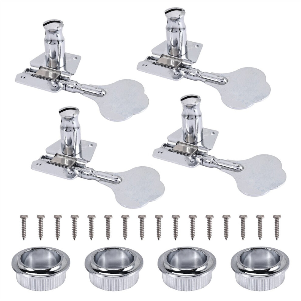 4Pcs Guitar Tuning Pegs Electric Bass Guitar Gear Tuning Pegs Silver-image-OPC-PHZVFTC-NEW