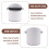 Knock Box for Coffee with Removable Knock Bar Espresso Bin -White 6