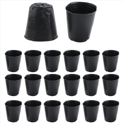 500Pcs Viveiro Vaso Plástico Planta Propagação Recipiente 8cmX8cm 1