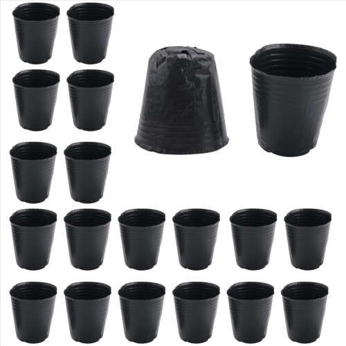 500Pcs Viveiro Vaso Plástico Planta Propagação Recipiente 8cmX8cm 2