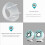 Enceintes USB pour ordinateur portable, blanches 3