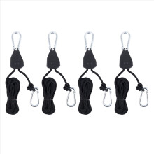 4Pcs Ratchet Rope Hanger Yoyo for Grow Light Fixtures Gardening
