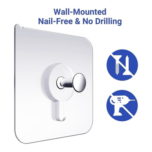 Wall Hangers Without Nails, Wall Hooks for Hanging, 50Pcs Wall Hooks 1