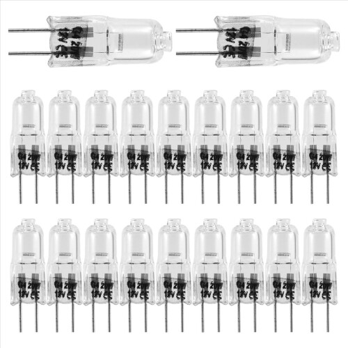 20 Stück G4-Halogenlampen, 20 W 12 V Halogenlampen 1