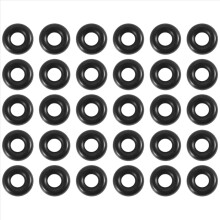 30 joints toriques en caoutchouc de 2,5 mm x 6,5 mm x 2 mm pour la pêche aux vers