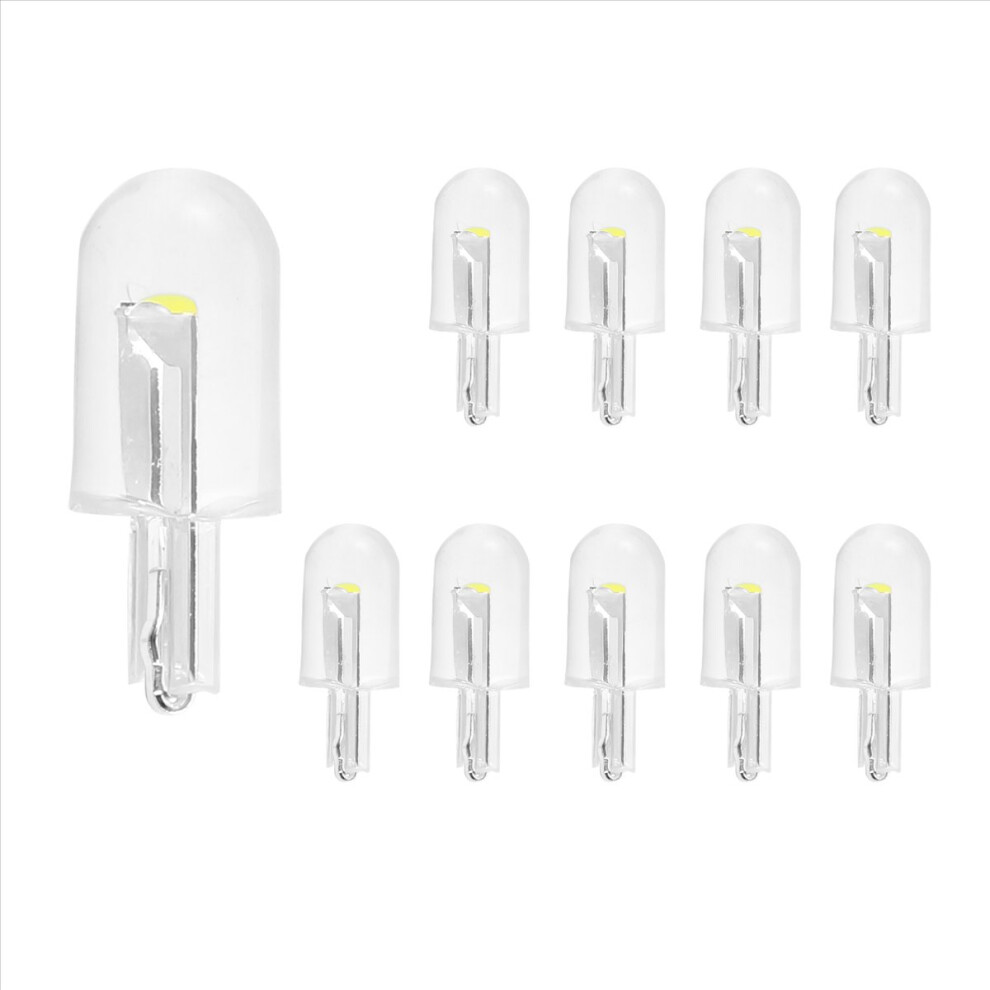 10Pcs Car Led T10 W5w Cob Reading Dome Lamp License Plate Bulbs White 4712661091919