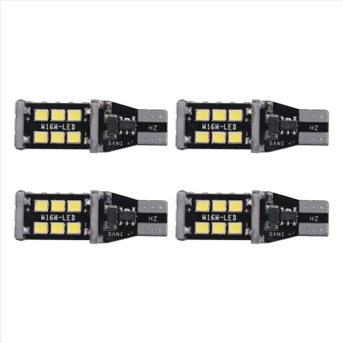 4Pcs Bright White Canbus LED Bulb for Car Backup Reverse Lights 912