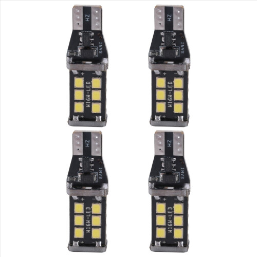 4Pcs Bright White Canbus LED Bulb for Car Backup Reverse Lights 912 2