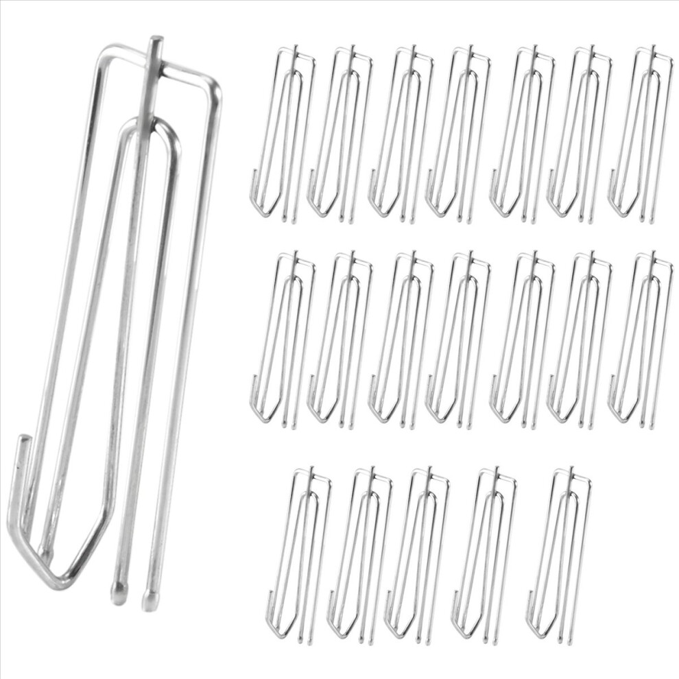 Window Treatment 4 Prongs Pinch Pleat Drapes Curtain Hooks 20Pcs 4712107273923