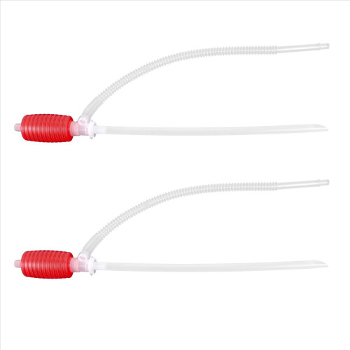2Pcs Universal Fuel Transfer Siphon Pump - Large Squeezing Syphon 2