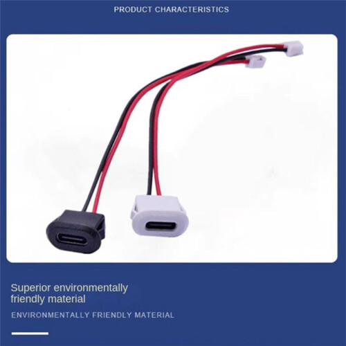 10 Stück USB Typ C Stecker Buchse Typ-C mit Kartenschnalle-B 2