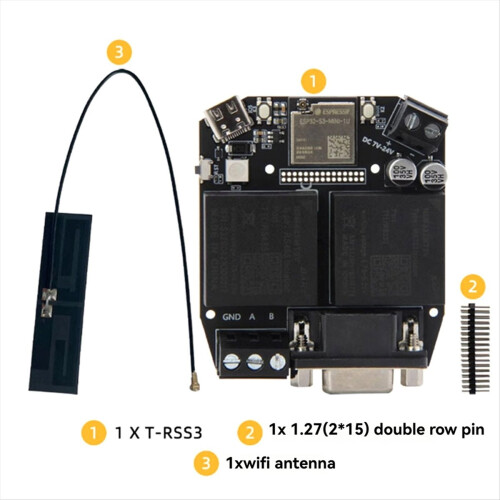 LILYGO T-RSS3 ESP32-S3 fejlesztőlap, beépített RS232/RS485 modul 1