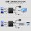 8K USB C KVM-switch, USB3.1 Type-C-splitter 3