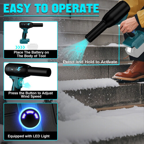 Mini soprador Jet Dry para secagem de soprador de folhas e limpeza para 1