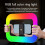 Éclairage annulaire RVB rechargeable pour selfies, portable 3