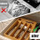 Bandeja de talheres de bambu, divisor, bandeja de armazenamento, rack, caixa de armazenamento 6
