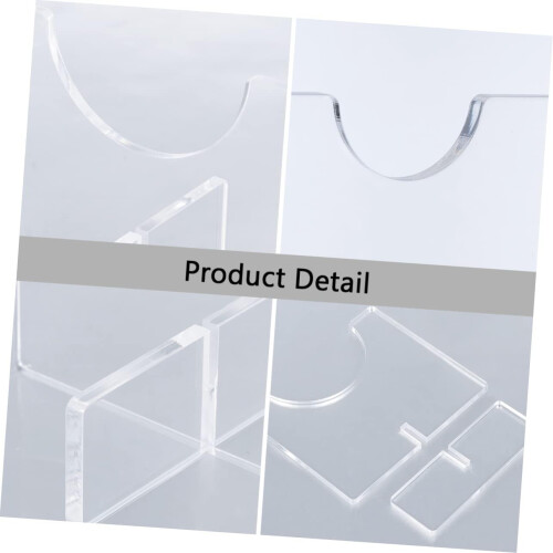 Acrylic Baseball Bat Display Hanger 2pcs Horizontal Rack Stand for Desktop Collector Support Base Clear Holder 1
