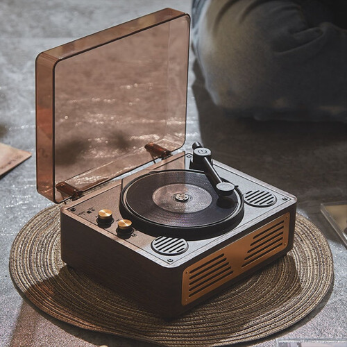 CD Player Retro Bluetooth 5.0 Stereo CD Player for Home B 1