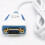 Káblový prevodník USB na RS232 Adaptér USB na RS232 Serial DB9 1m 5