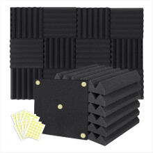 12 balení akustické penové panely klinové 2 x 12 x 12 palcov