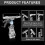 30 clips de plástico transparentes para letreros giratorios. 3