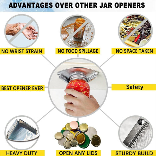 Jar Openers for Seniors,Under Cabinet Jar Openers for Weak Hands 2