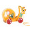 Brinquedo de arrastar caracol, brinquedo infantil de madeira premiado 2
