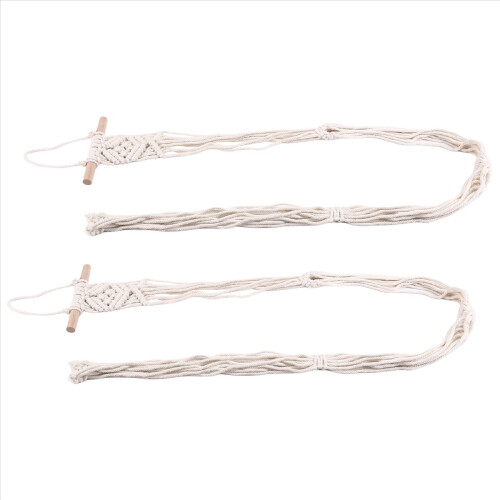 2 peças cabides para chapéus de macramê cabide para chapéus boho cabide para chapéus de cowboy 2