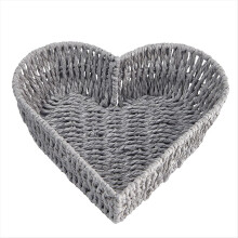 Rattan Heart Basket Handmade Woven Storage Basket