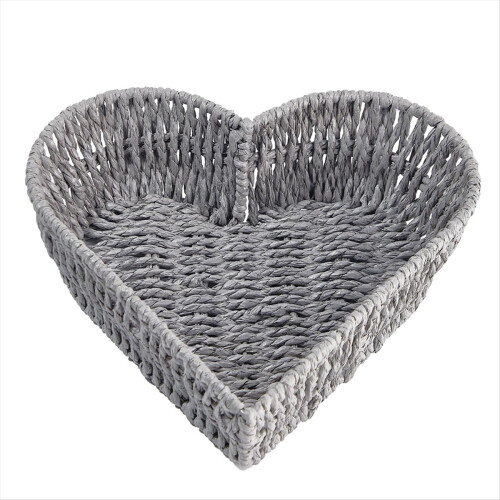 Rattan Heart Basket Handmade Woven Storage Basket