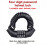 2PCS Bicycle Lock Steel Cable Chain Password 4 Digit Lock Anti-Theft 3