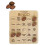Gioco del bingo in legno a tema calcio, gioco da tavolo del tris 1